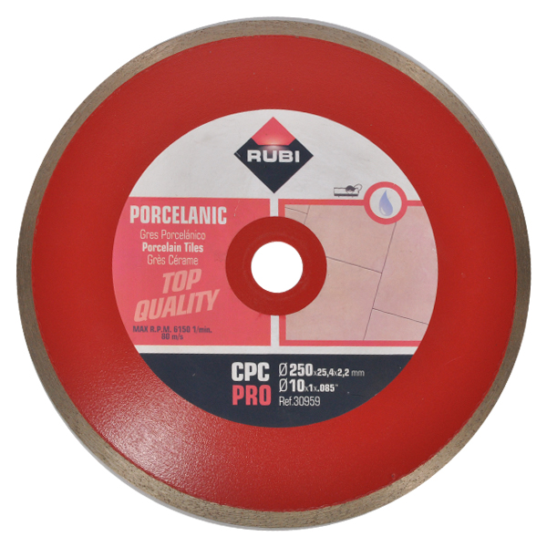 Rubi 30959 CPC 250 Pro Diamond Blade 7mm Porcelain